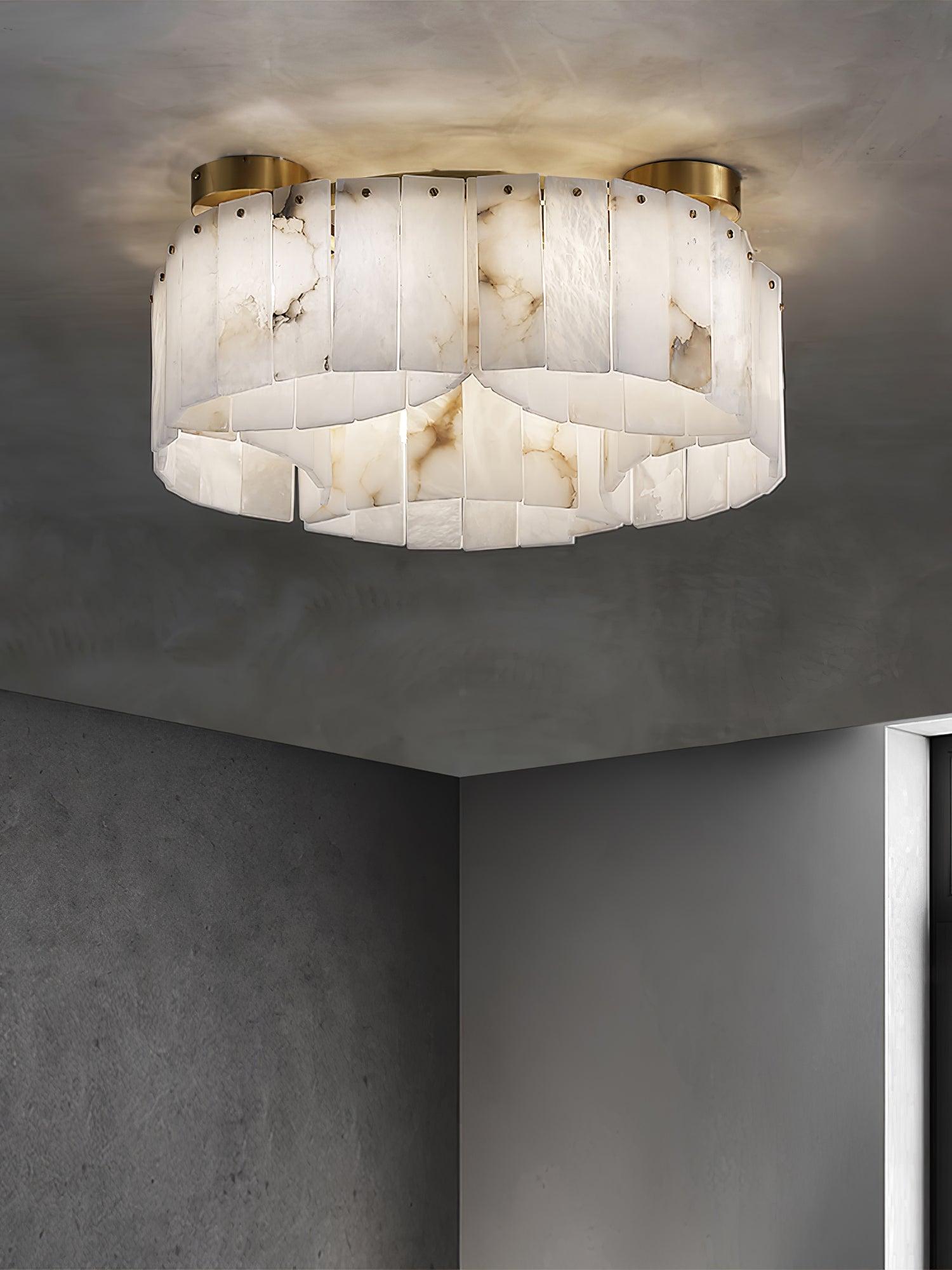 Selene Alabaster Ceiling Light - Letslighting