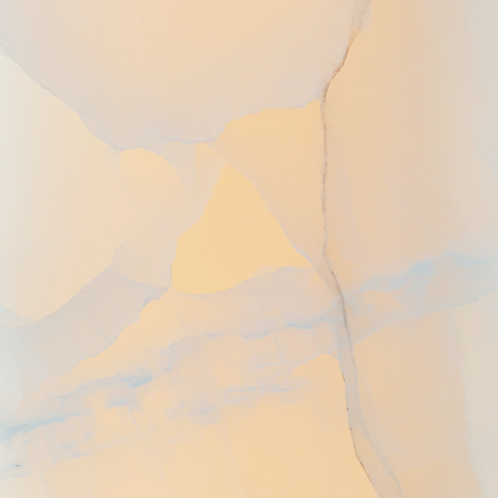 Elirionis Modern Minimalist Metal Alabaster Chandelier - Lamp Copper