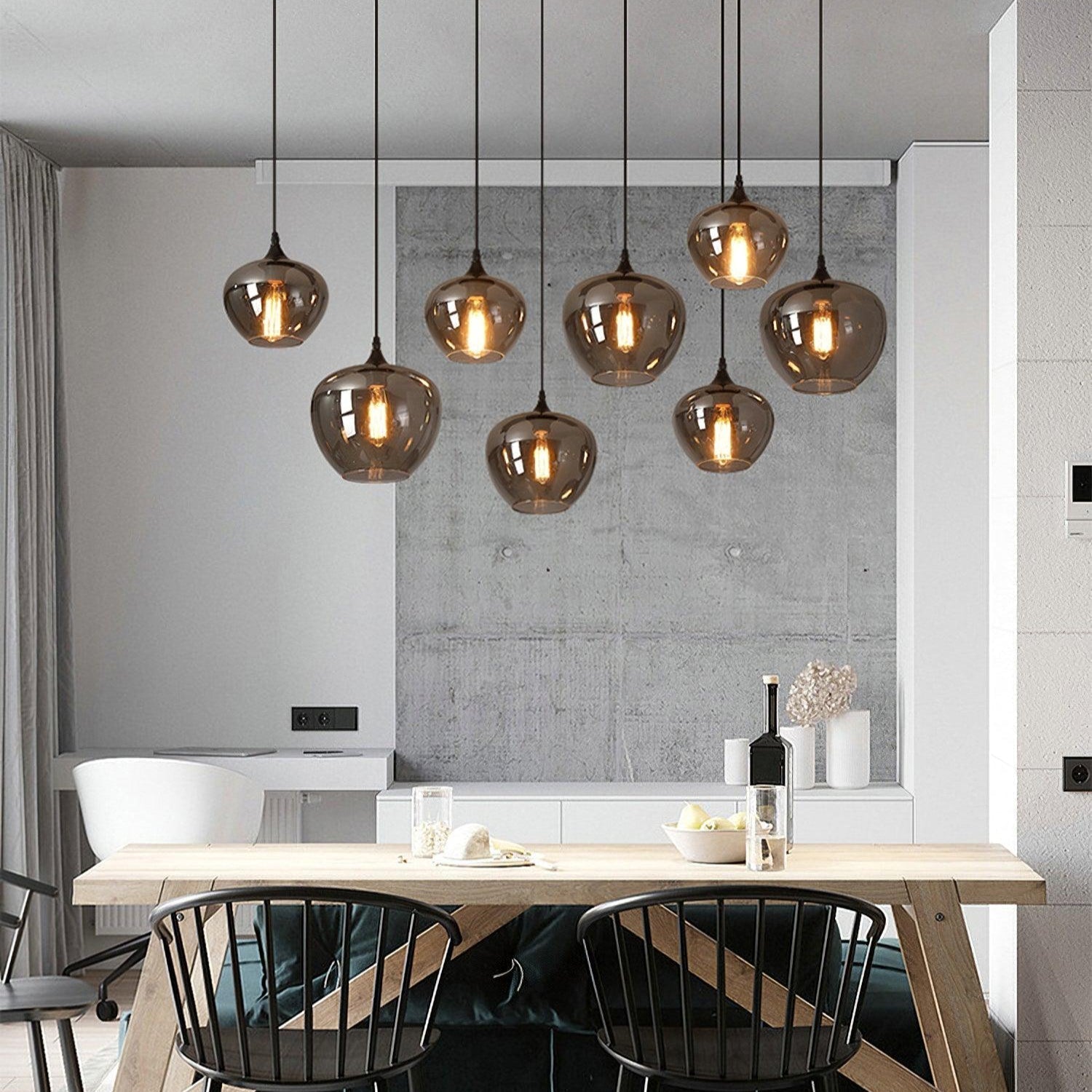 Bottle Glass Pendant Light - Letslighting