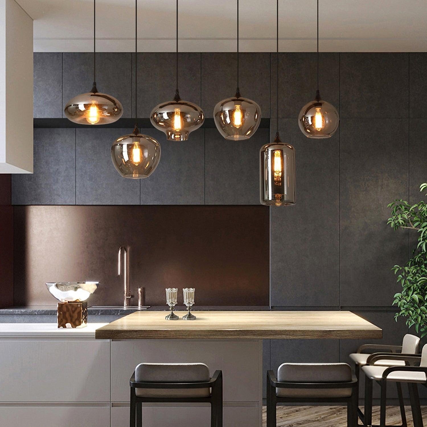 Bottle Glass Pendant Light - Letslighting