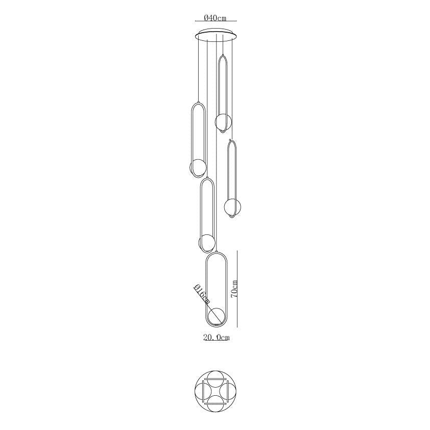 Mila Combination Chandelier - Letslighting