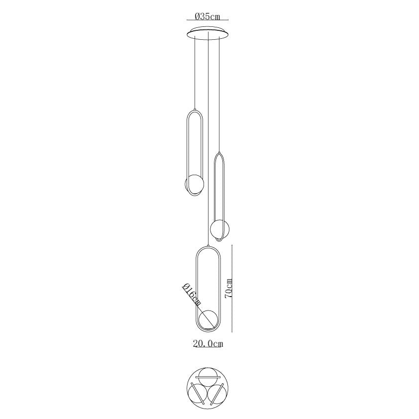 Mila Combination Chandelier - Letslighting