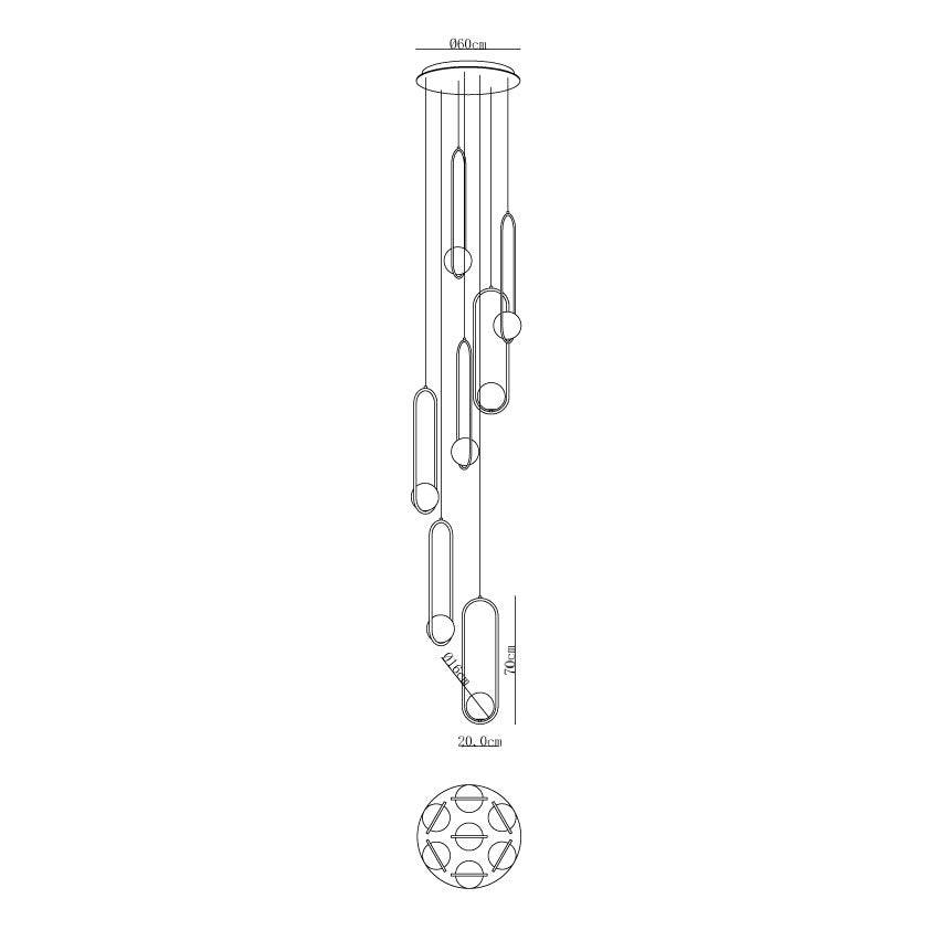 Mila Combination Chandelier - Letslighting