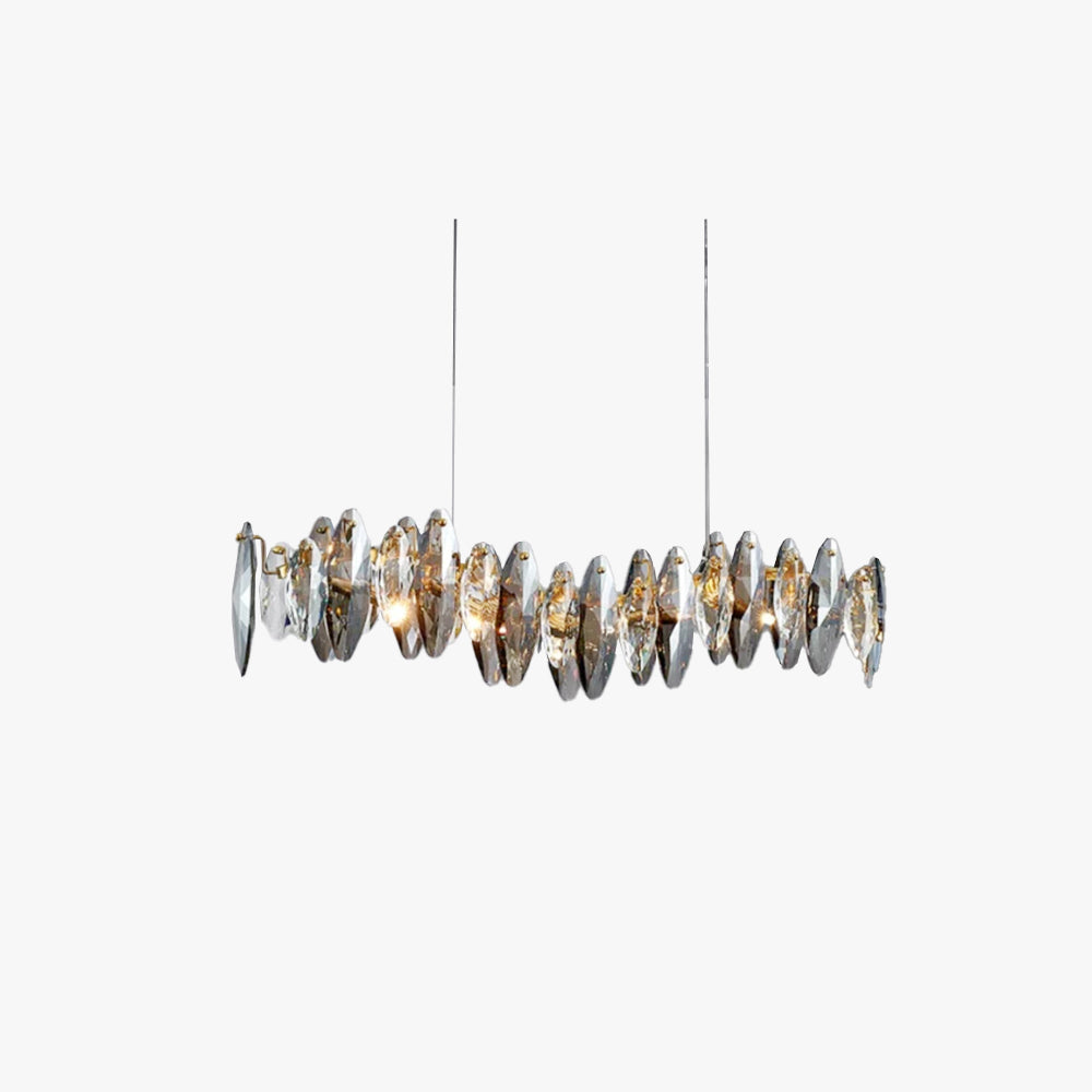 Kristy Lujoso Lámparas de Araña Cristal/Metal Oro Salón
