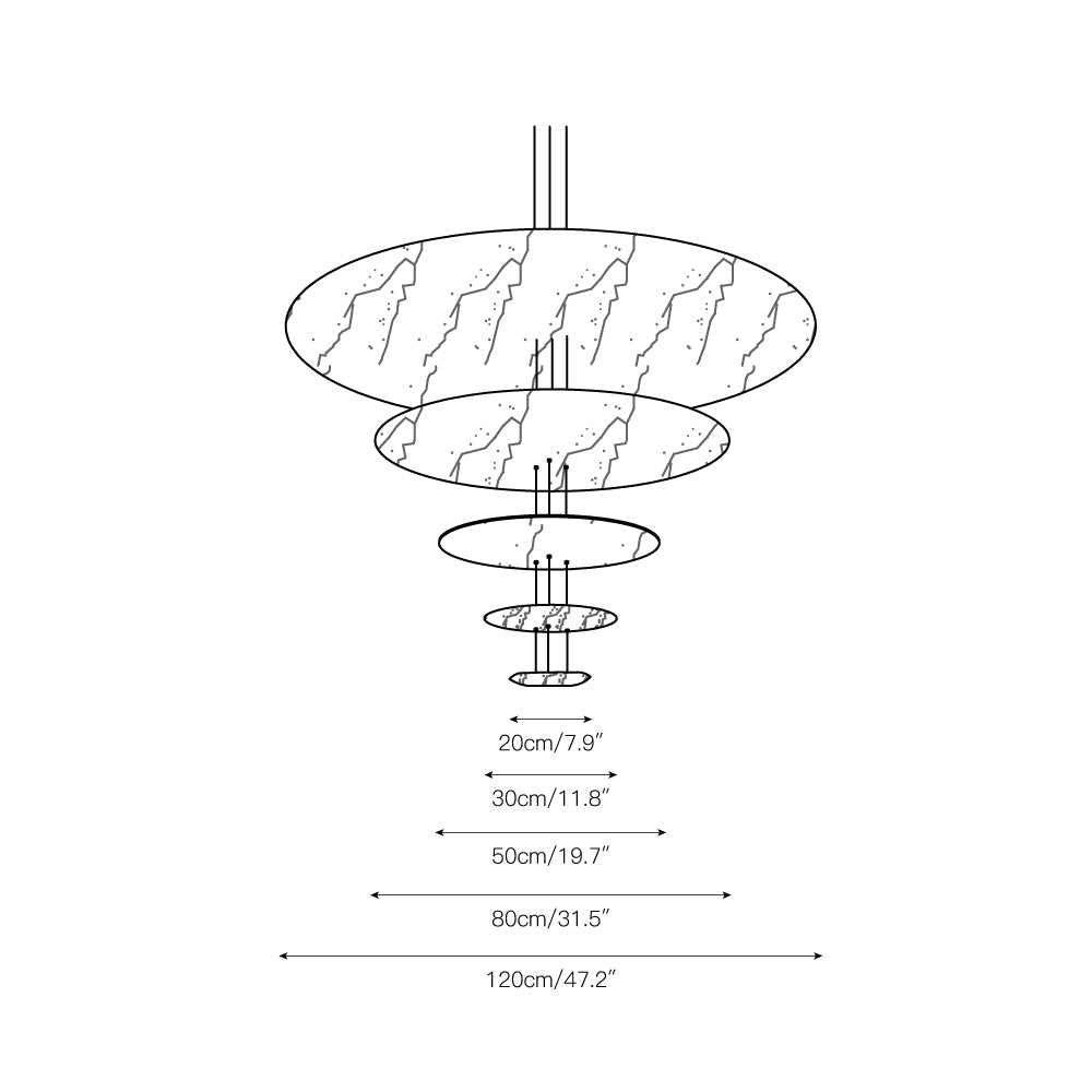 Erliris Postmodern Luxury Metal Chandelier - Lamp Copper