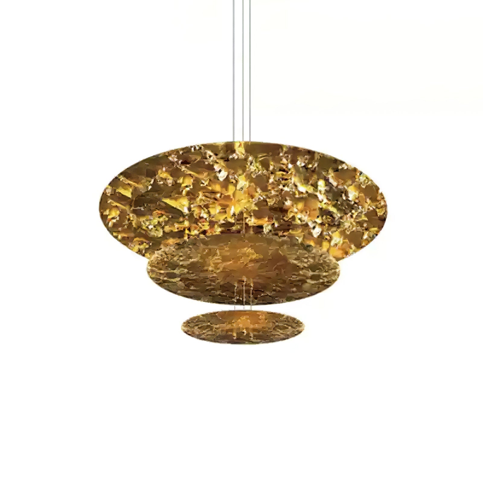 Zathaara Layered Gold Foil Pendant Light - Letslighting