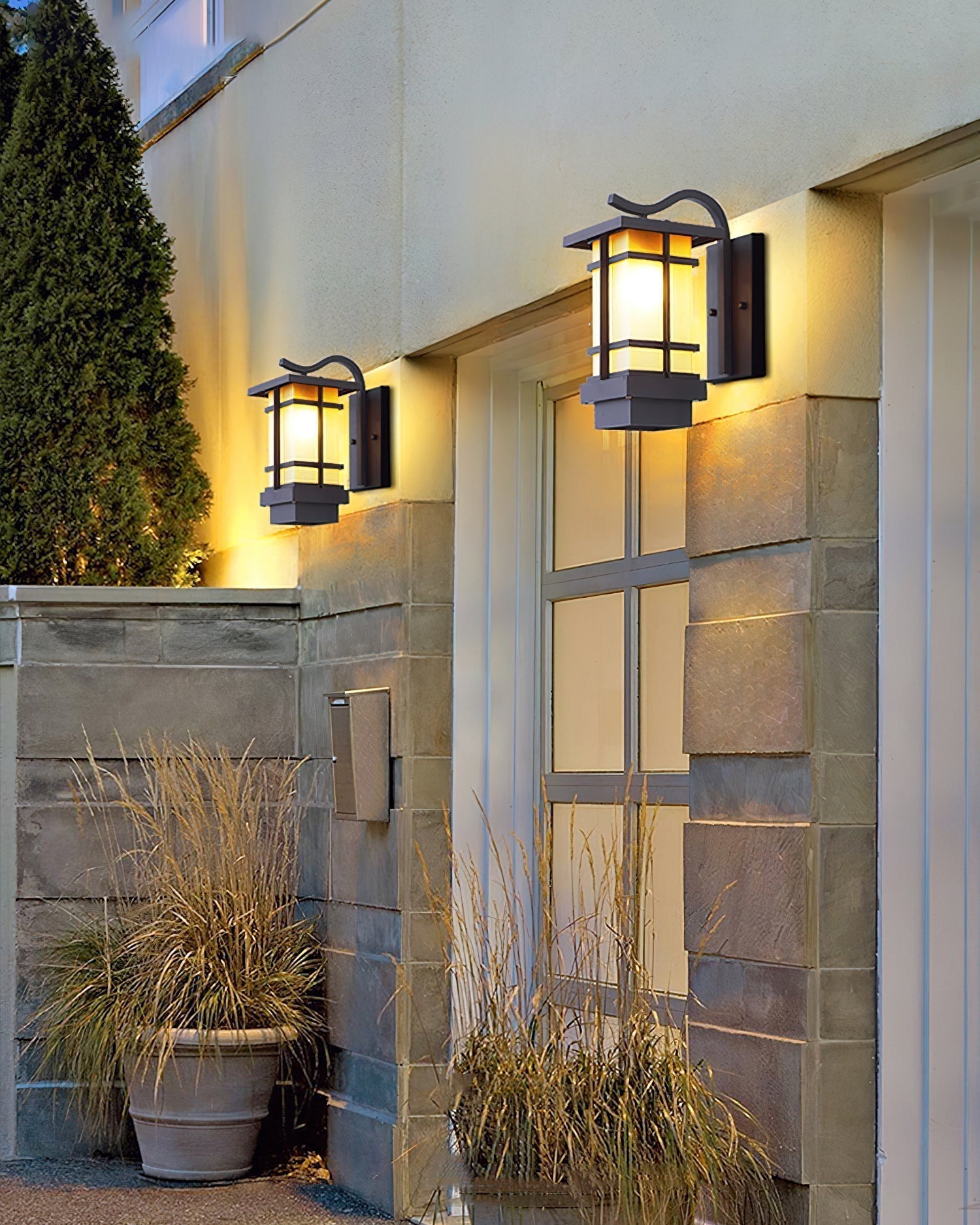 Madison Lantern Outdoor Wall Lamp - Letslighting
