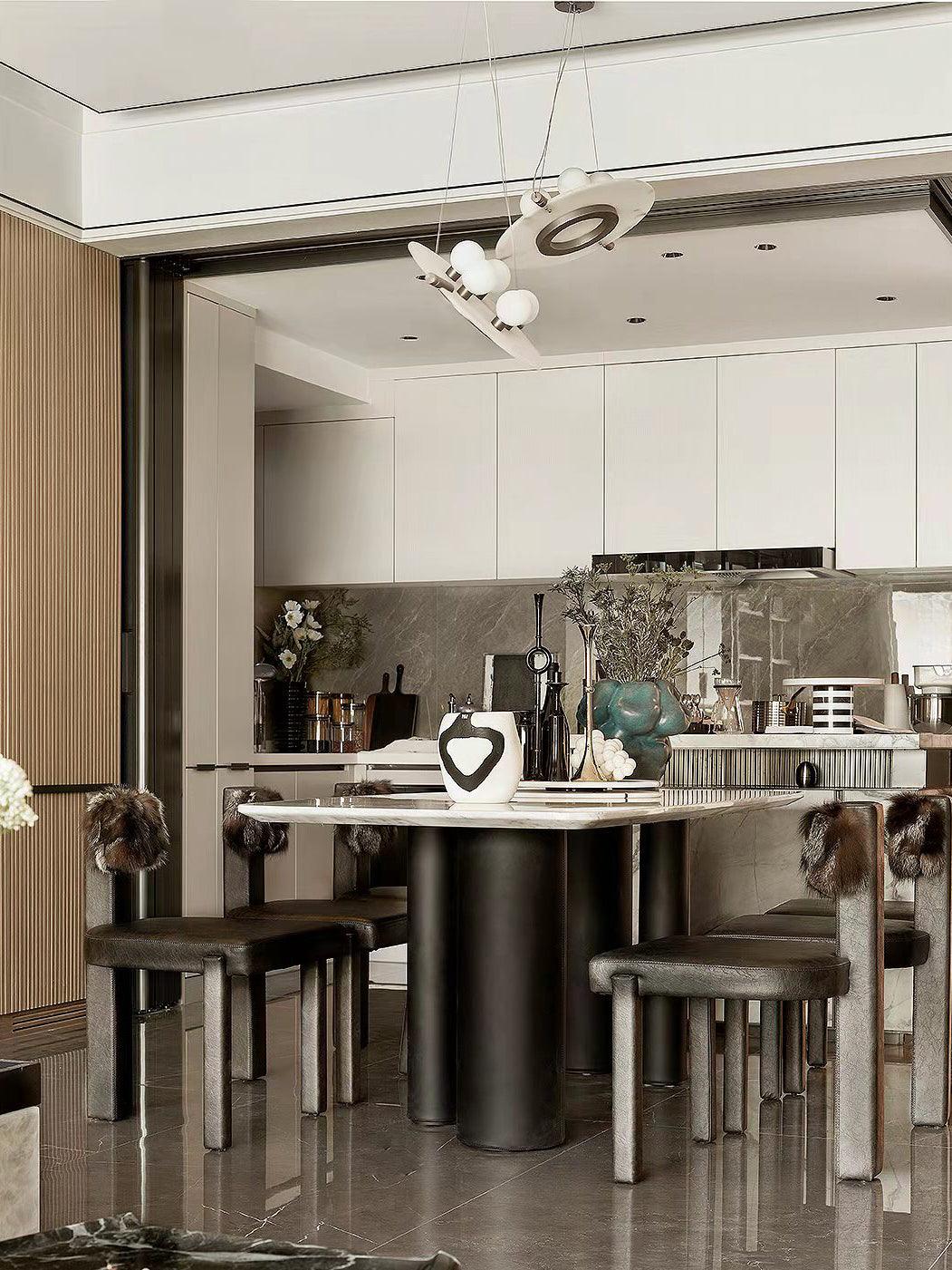 Imirila Disc Shaped Glass Pendant Light - Letslighting