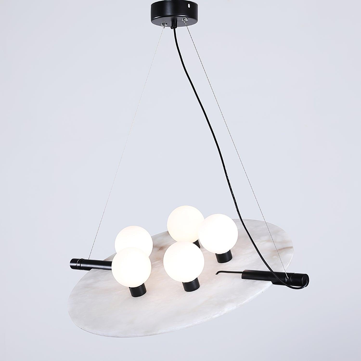 Imirila Disc Shaped Glass Pendant Light - Letslighting