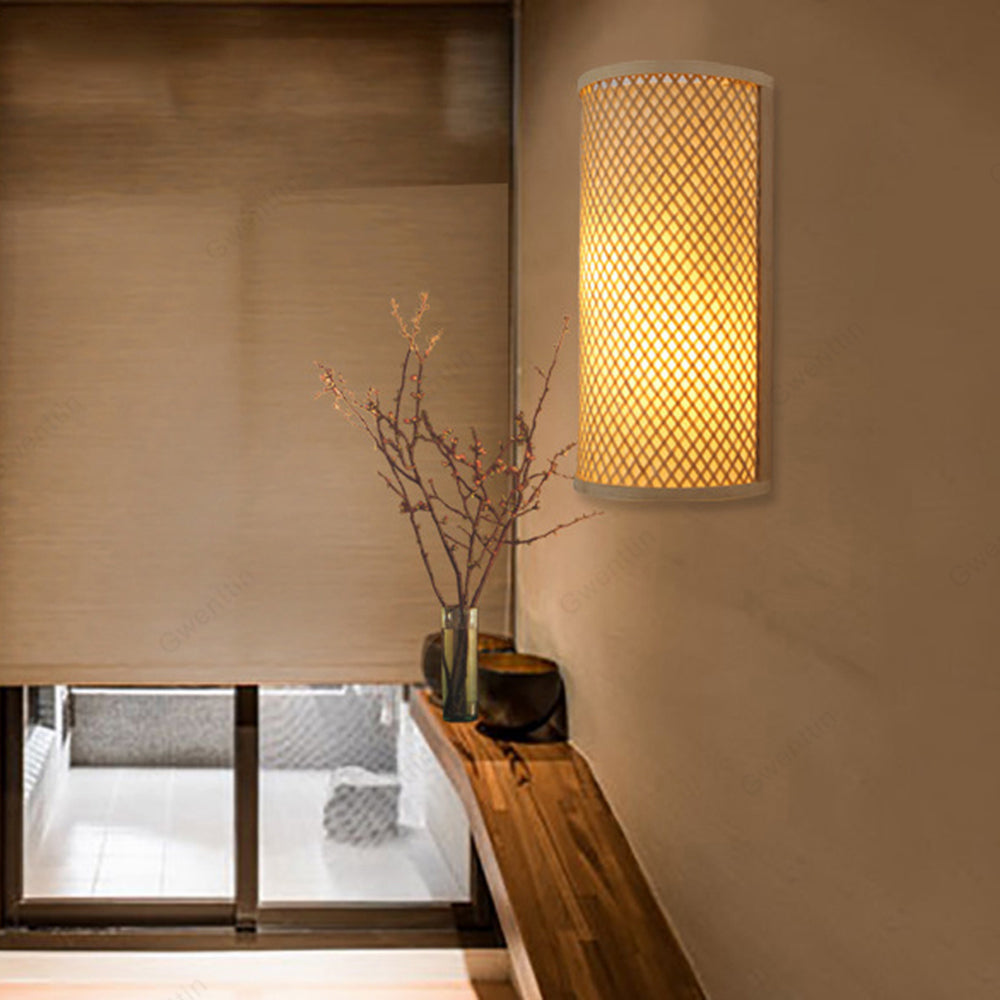 Muto Natural Muto/Acrílico LED Aplique de Pared Madera