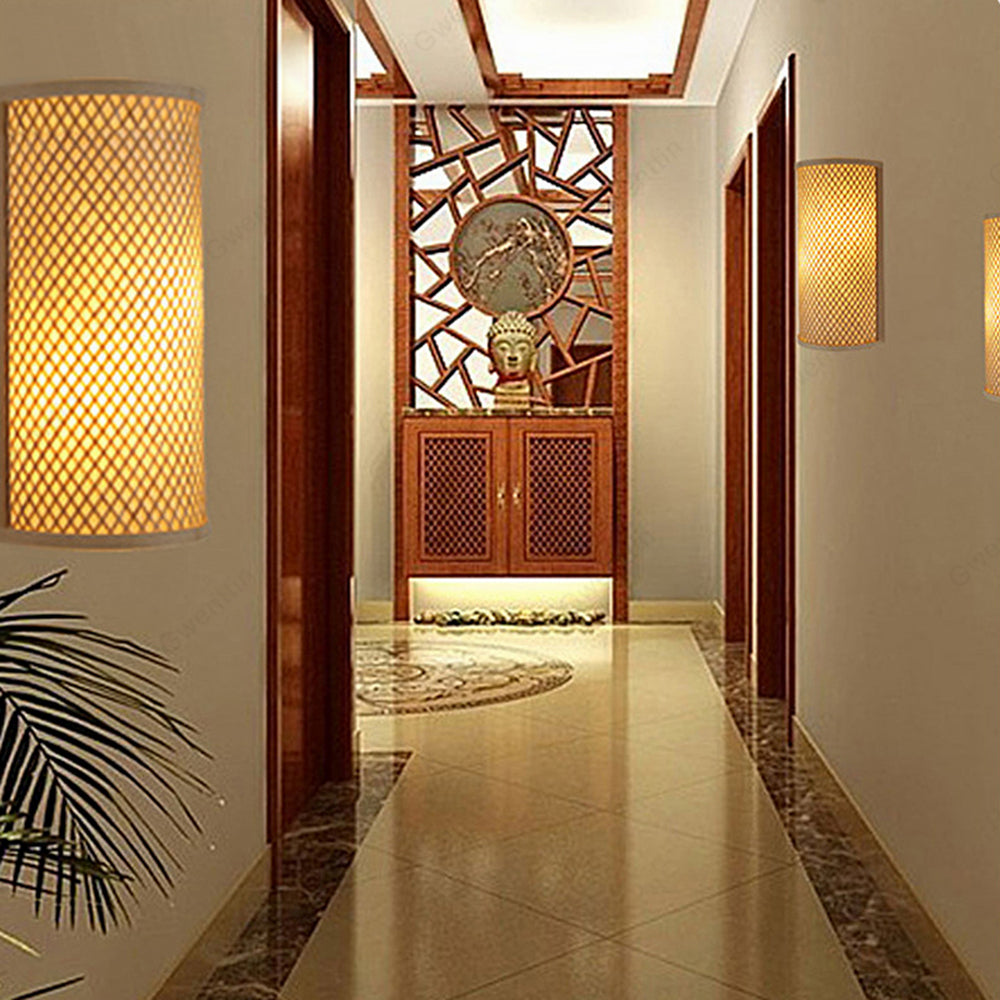 Muto Natural Muto/Acrílico LED Aplique de Pared Madera