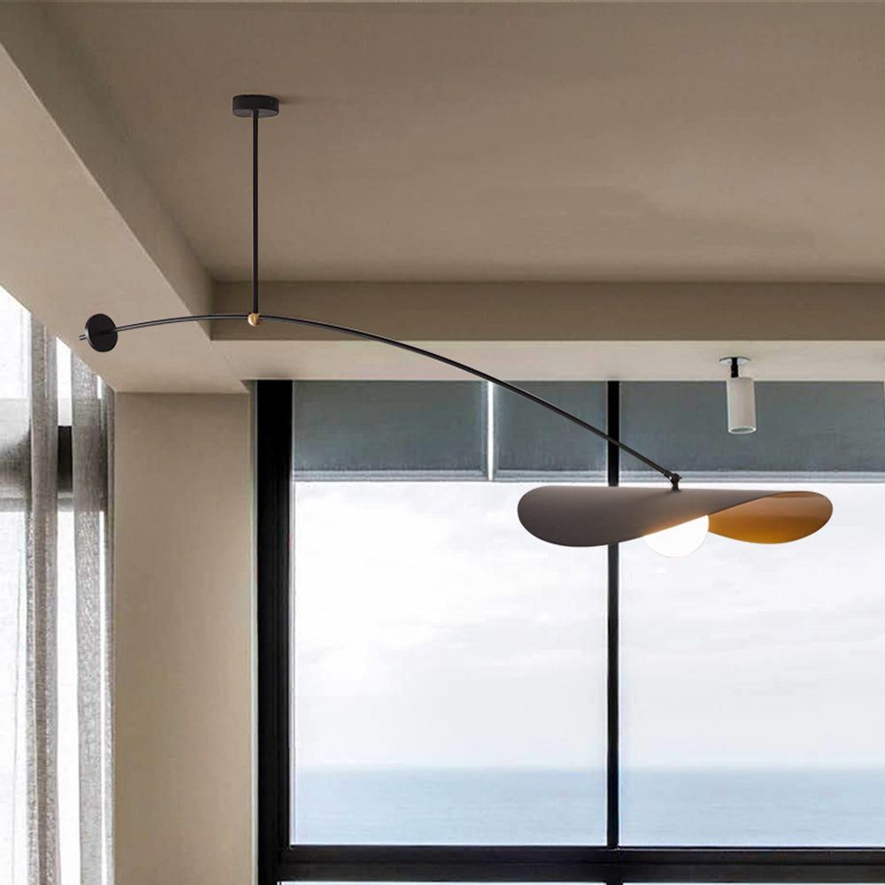 Arisha Moderna Minimalista Diseño Lámpara Colgante Metal Negra