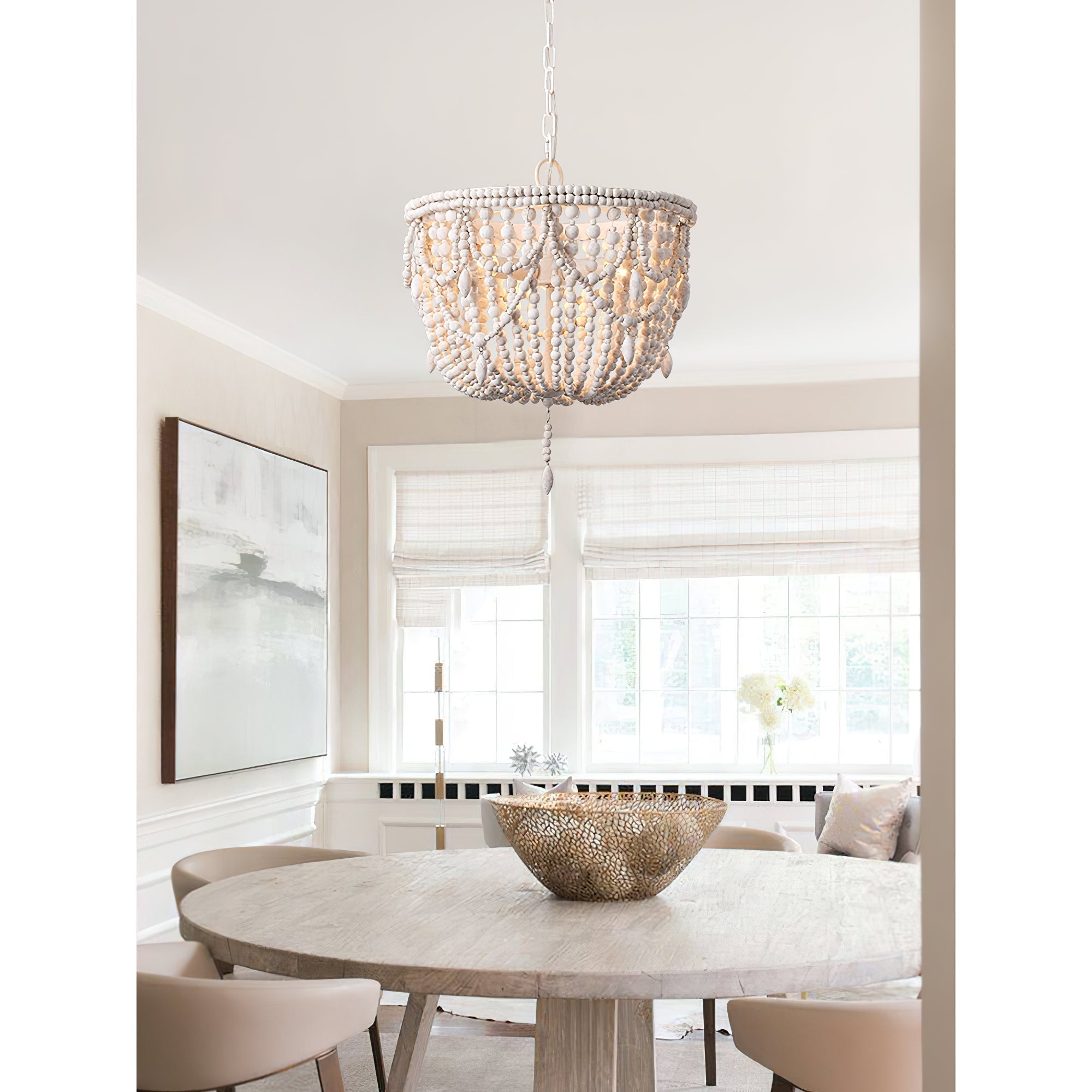 Arsilion Postmodern Luxury Wooden Metal Chandelier - Lamp Copper