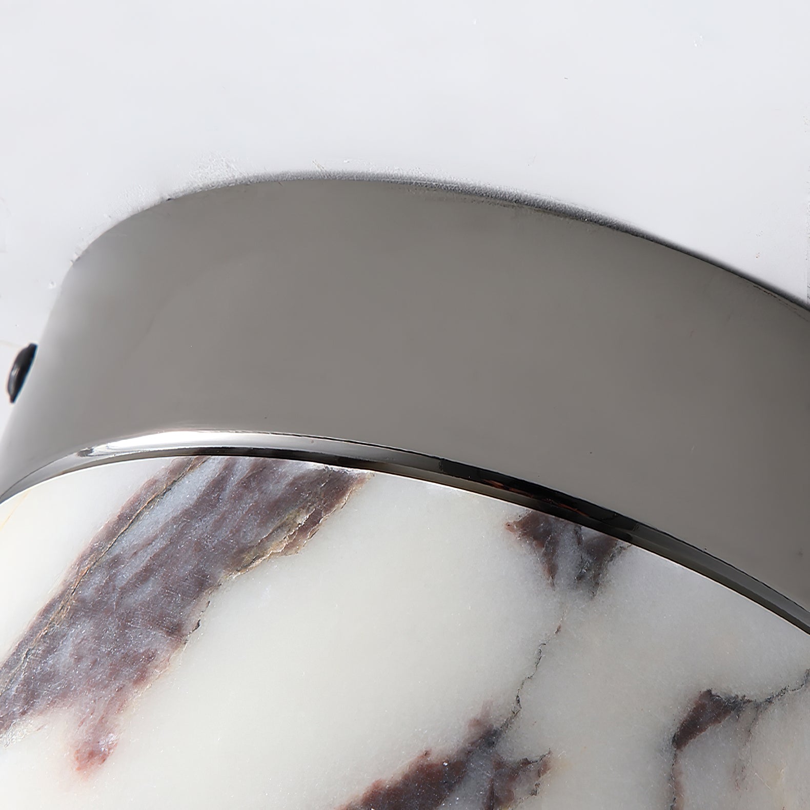 Ivinir Modern Minimalist Round Marble Ceiling Lamp - Lamp Copper