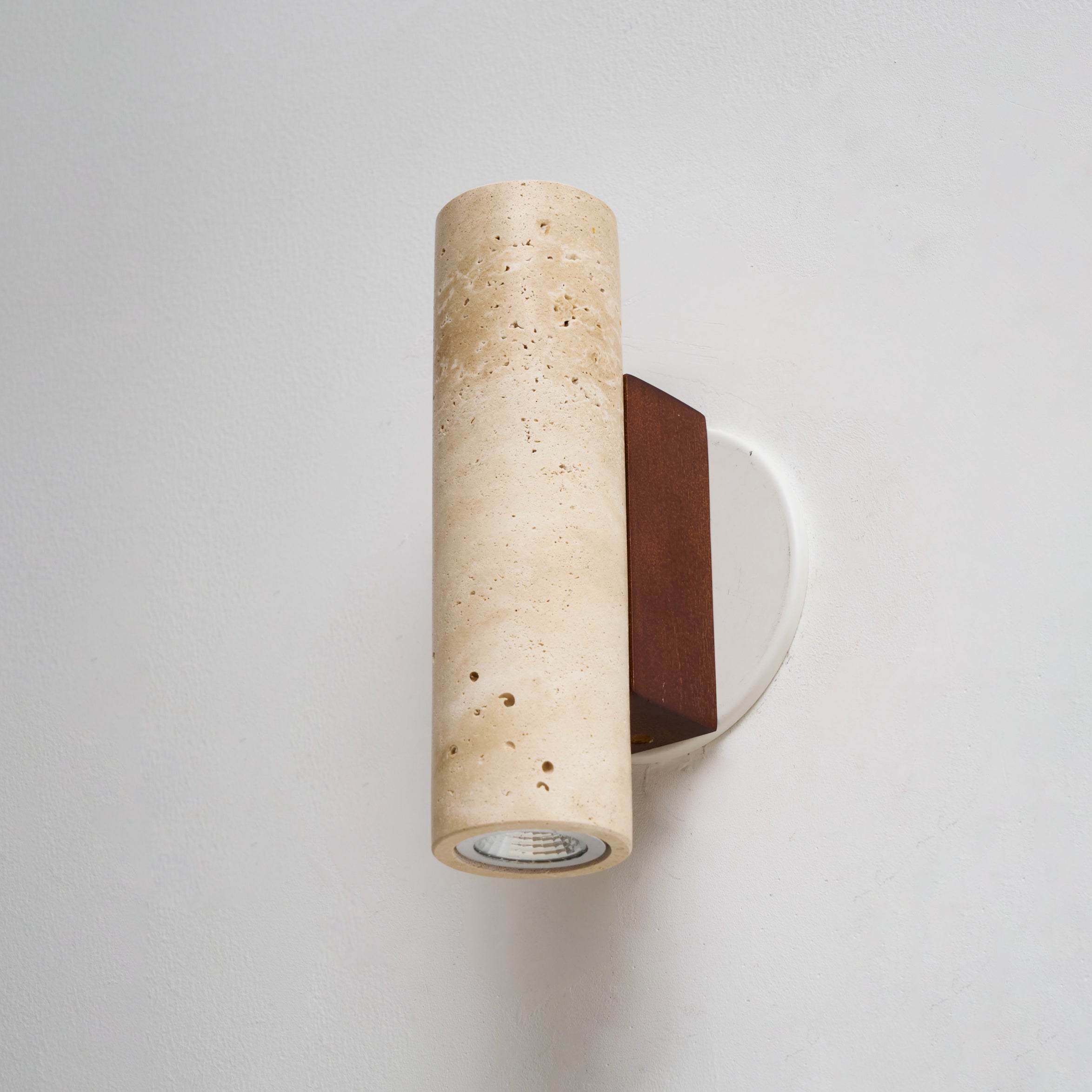 Uvineth Modern Minimalist Travertine Wall Lamp - Lamp Copper