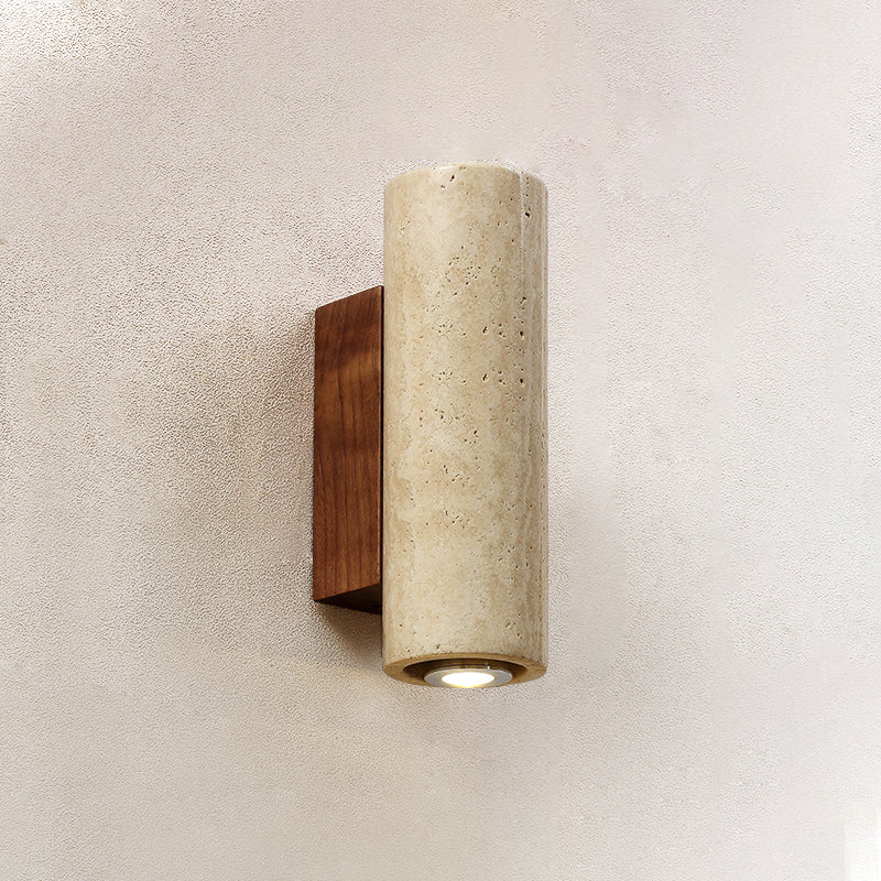 Uvineth Modern Minimalist Travertine Wall Lamp - Lamp Copper