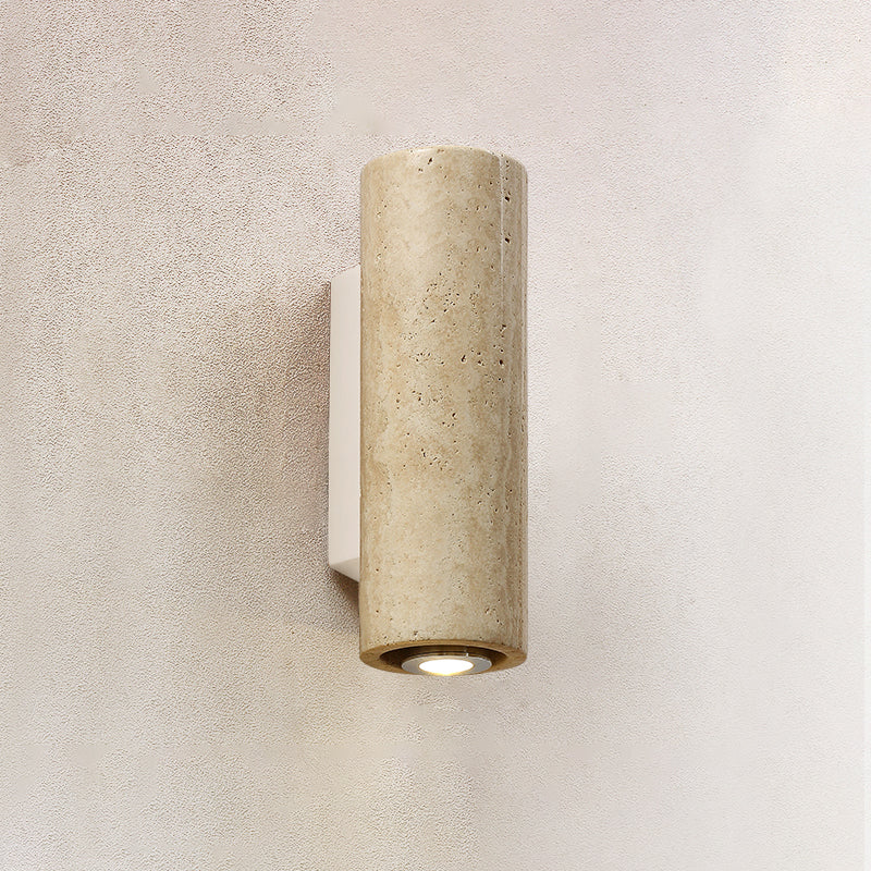 Uvineth Modern Minimalist Travertine Wall Lamp - Lamp Copper