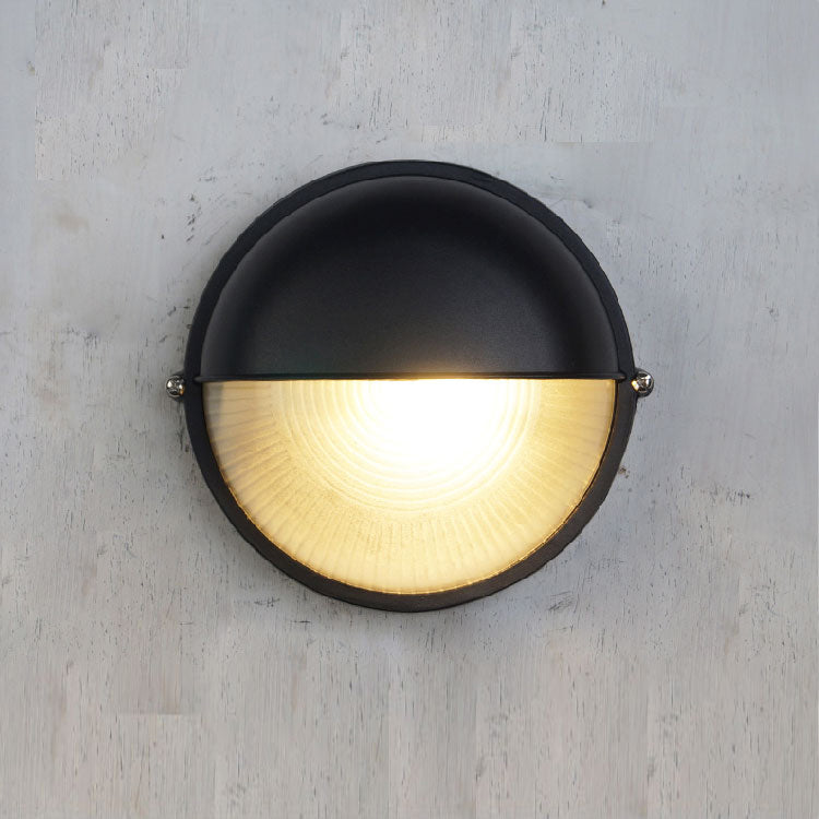 Olcarila Vintage Outdoor Metal Glass Sconce Wall Lamp - Lamp Copper
