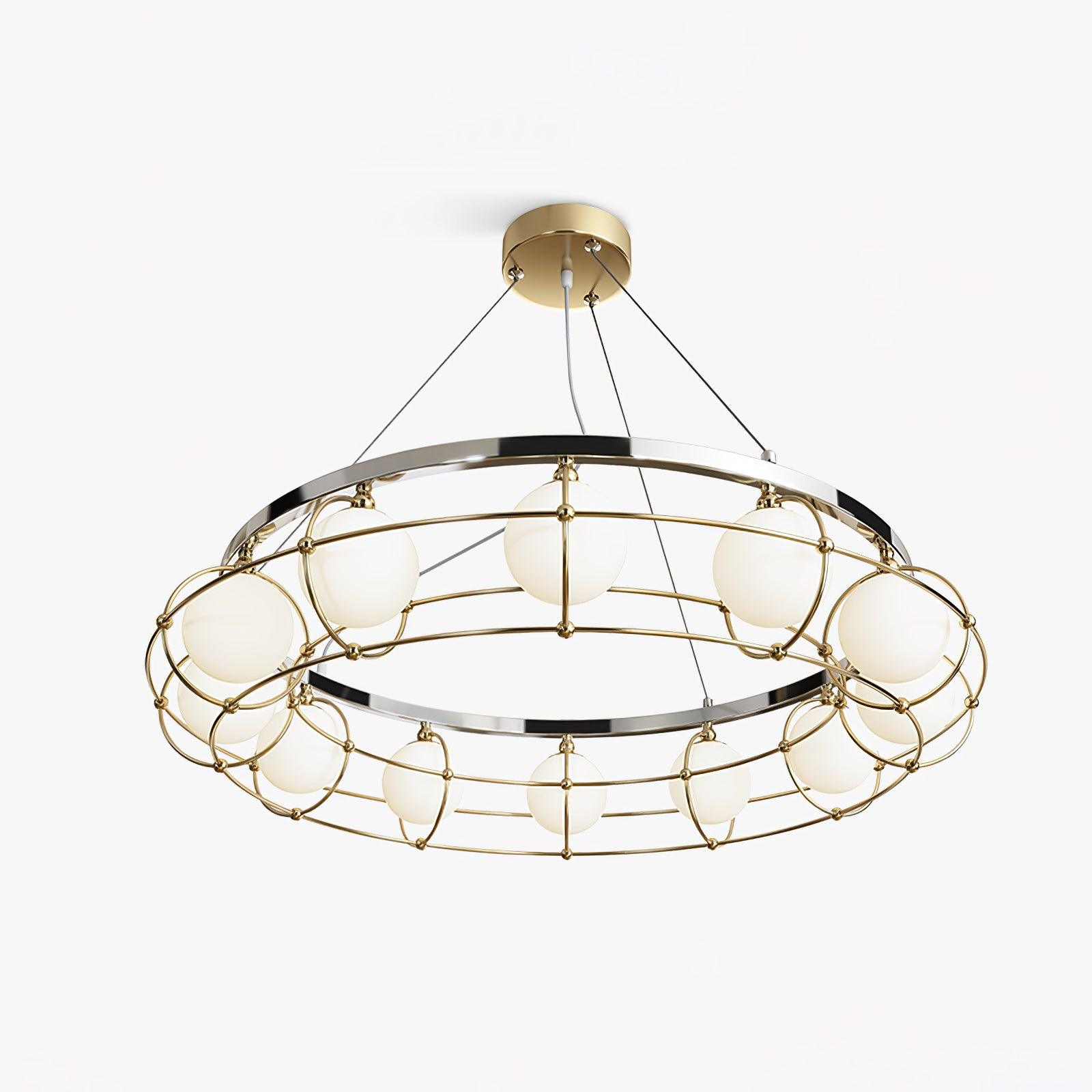 Mia Modern Glass Chandelier - Letslighting