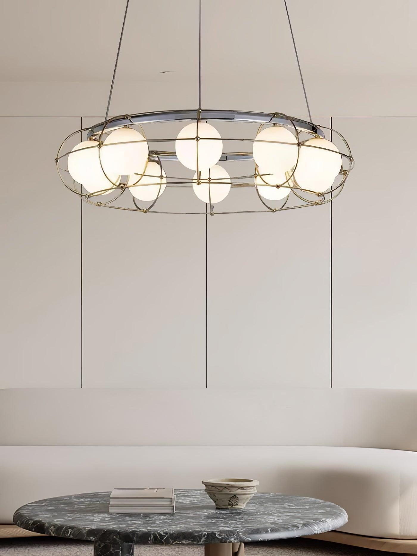 Mia Modern Glass Chandelier - Letslighting