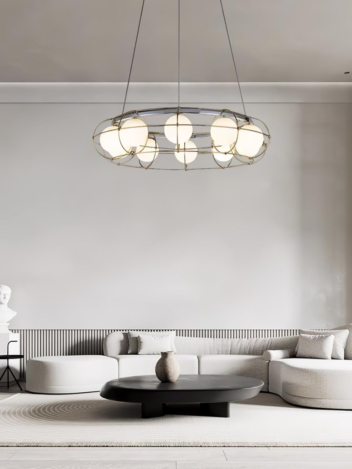 Mia Modern Glass Chandelier - Letslighting