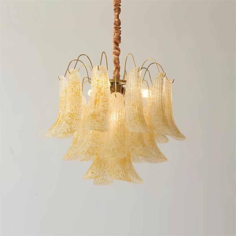 Alnoreth Individual Creativity Metal Glass Chandelier - Lamp Copper