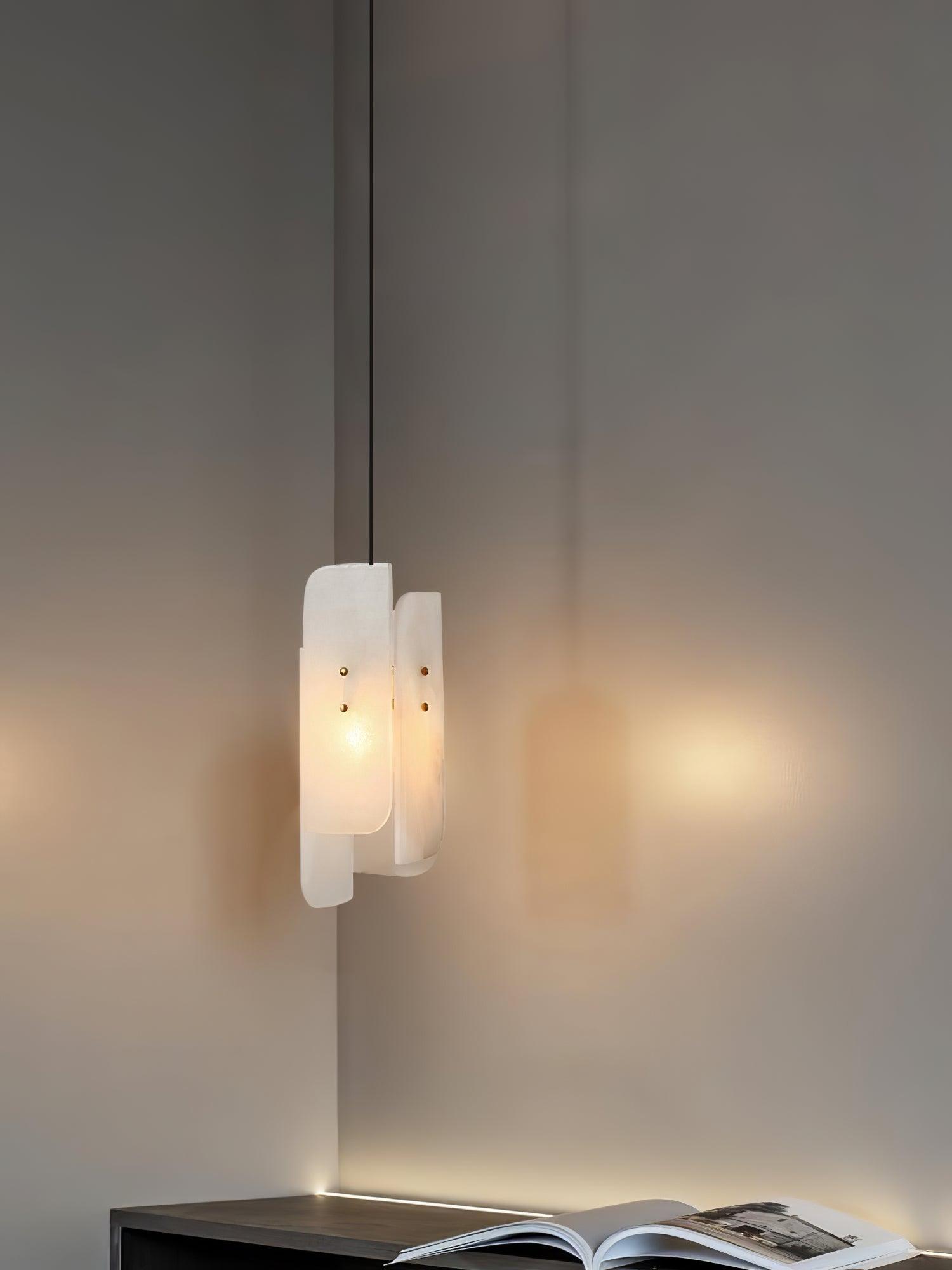 Vicarus Layered Alabaster Pendant Light - Letslighting