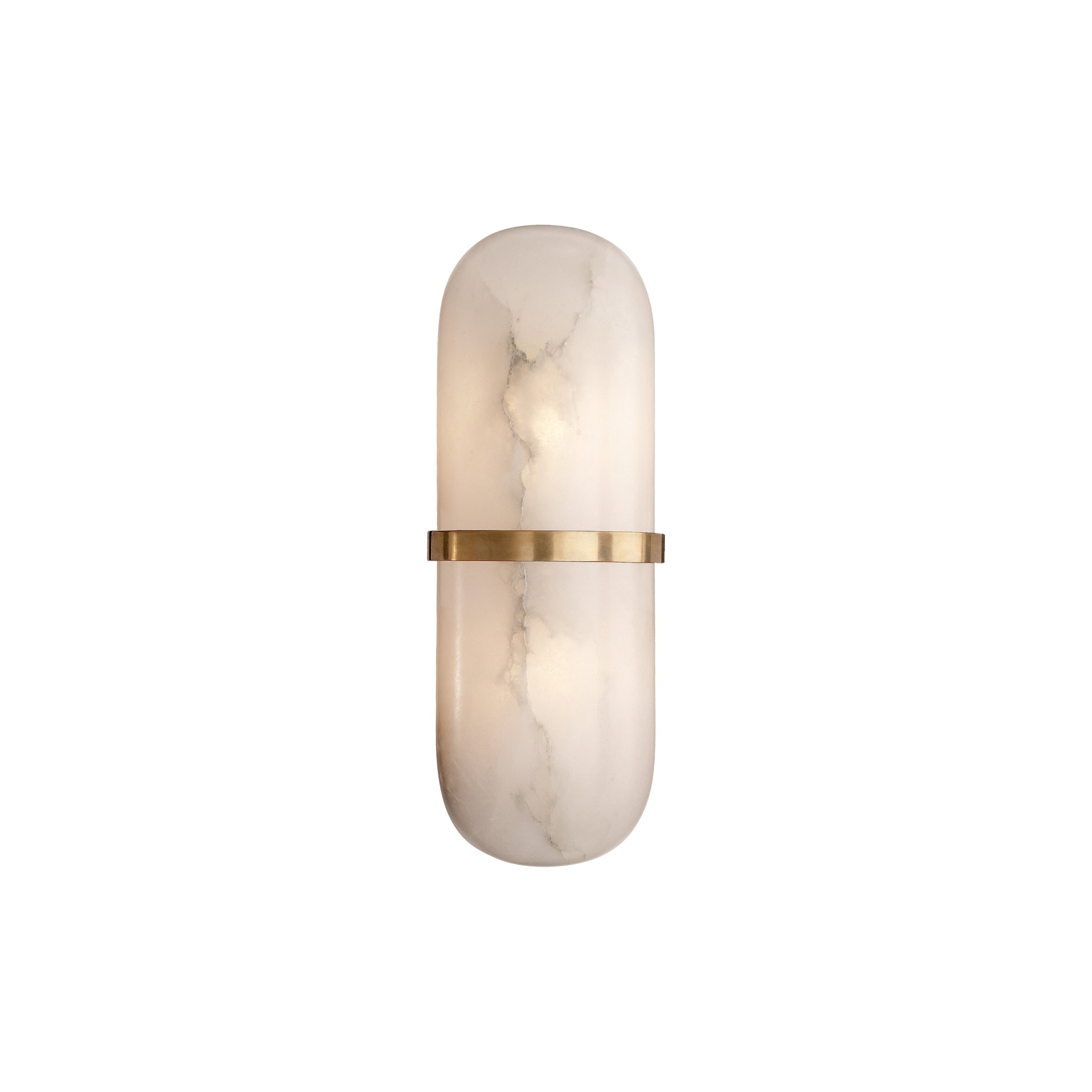 Symirel Modern Minimalist Pill Form Alabaster Sconce Wall Lamp - Lamp Copper