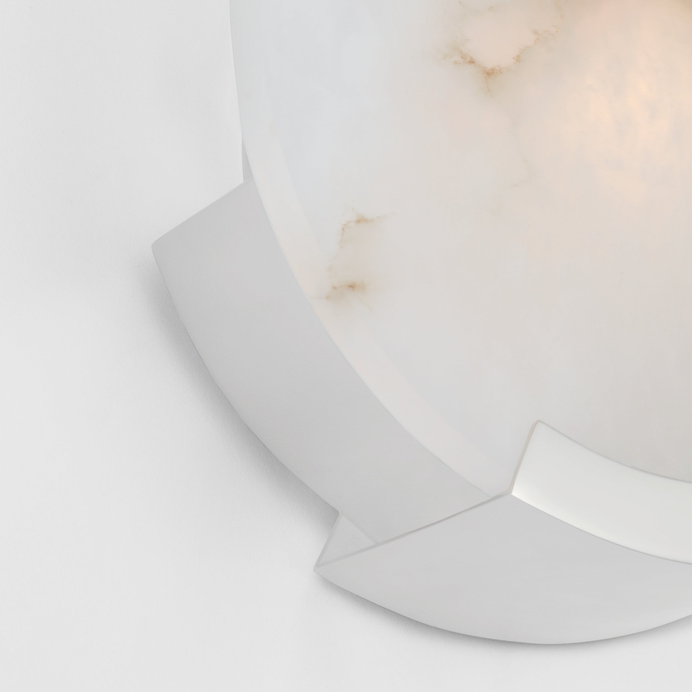 Avsolisra Modern Minimalist Round Alabaster Wall Lamp - Lamp Copper
