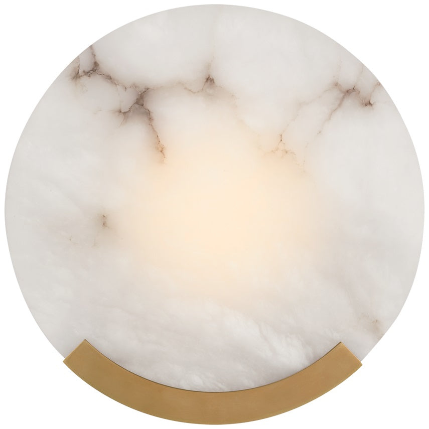 Avsolisra Modern Minimalist Round Alabaster Wall Lamp - Lamp Copper