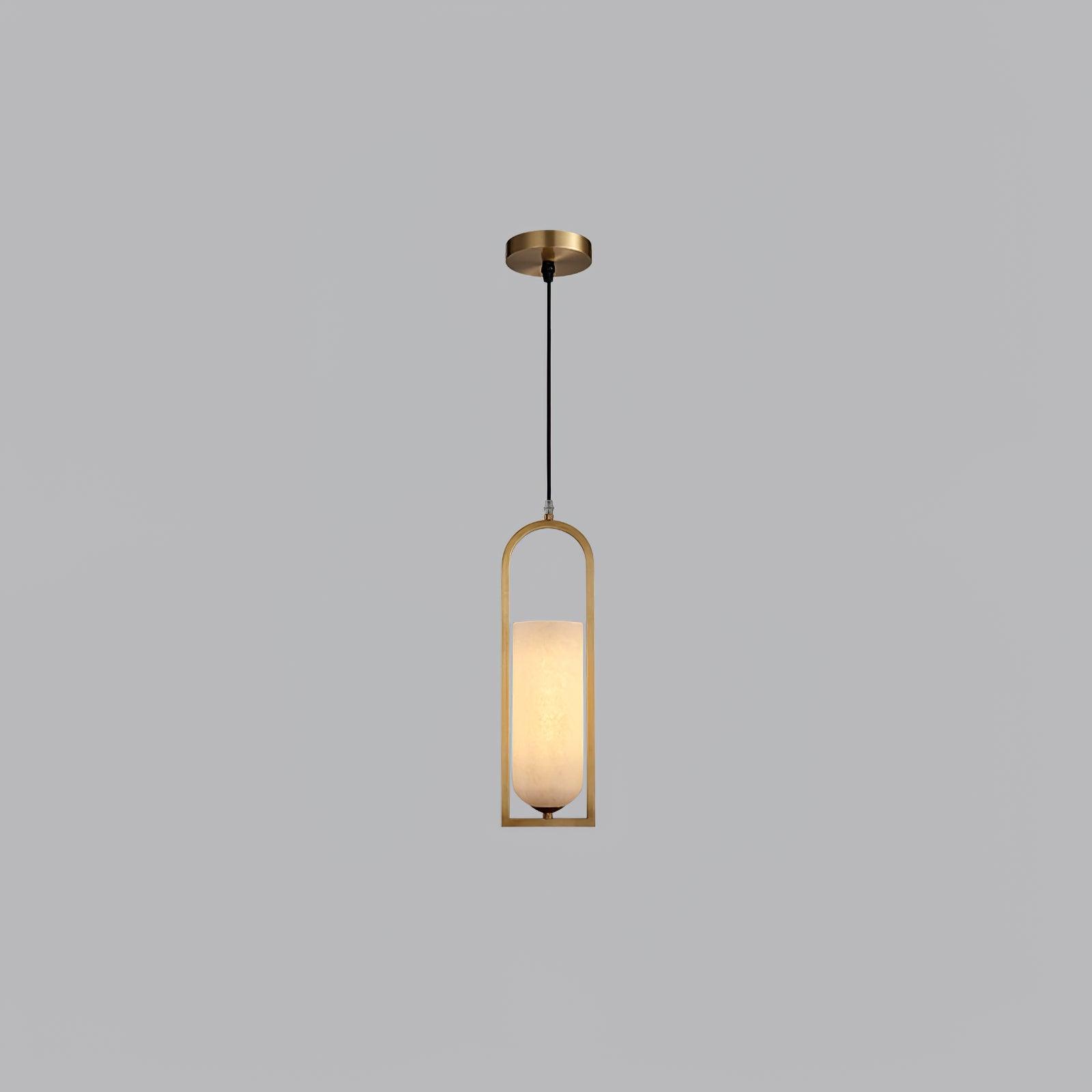 Aethyn Arch Alabaster Pendant Light - Letslighting