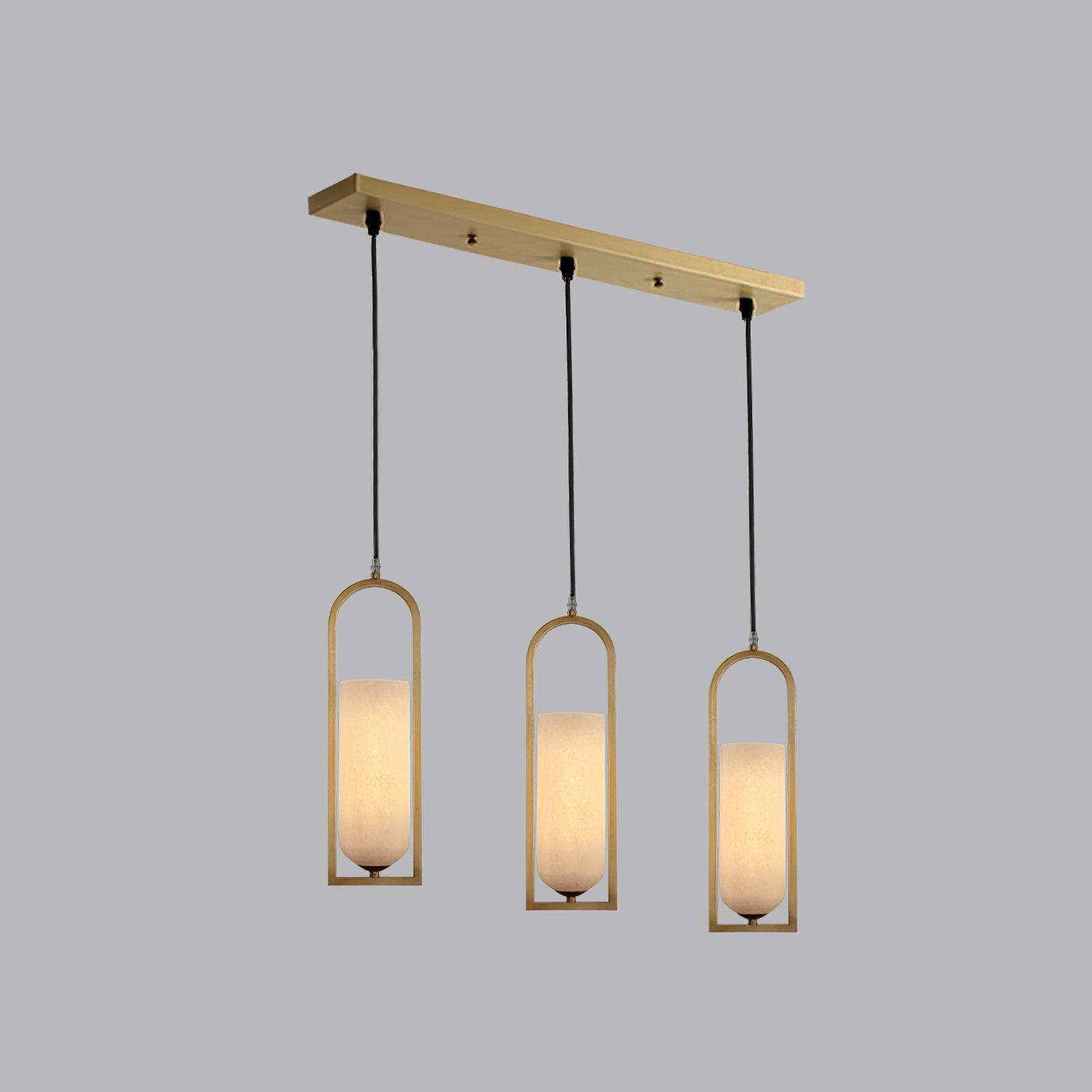 Aethyn Arch Alabaster Pendant Light - Letslighting
