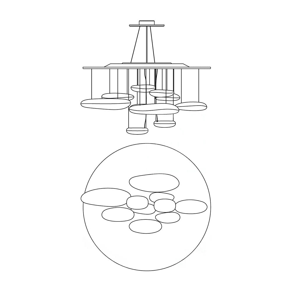 Mercury Chandelier - Letslighting