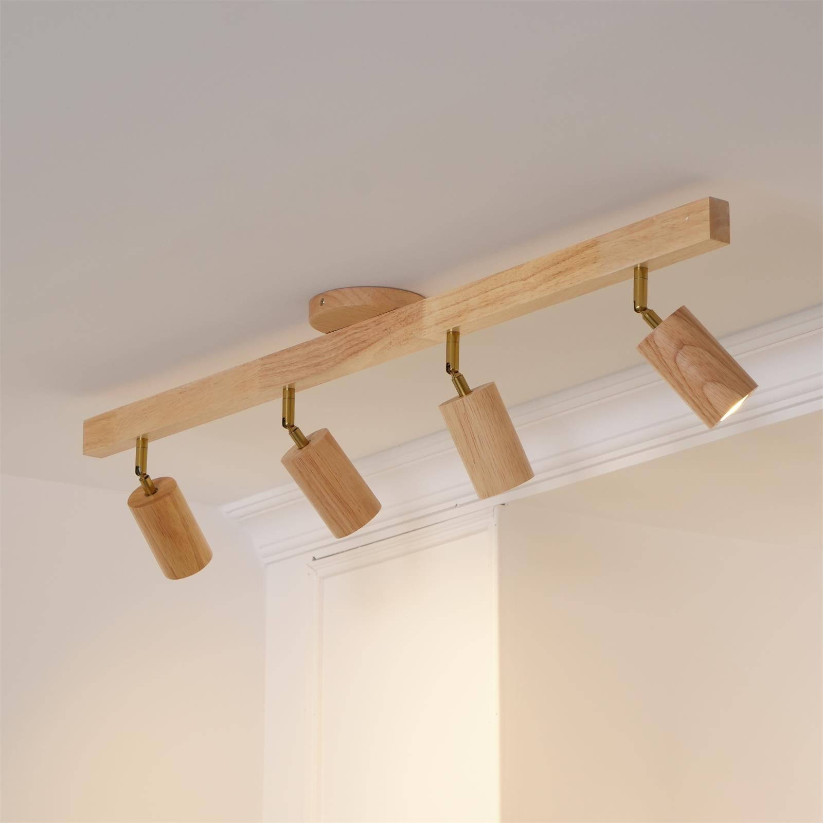 Aim Foco de Iluminación de Riel de Madera Clásica