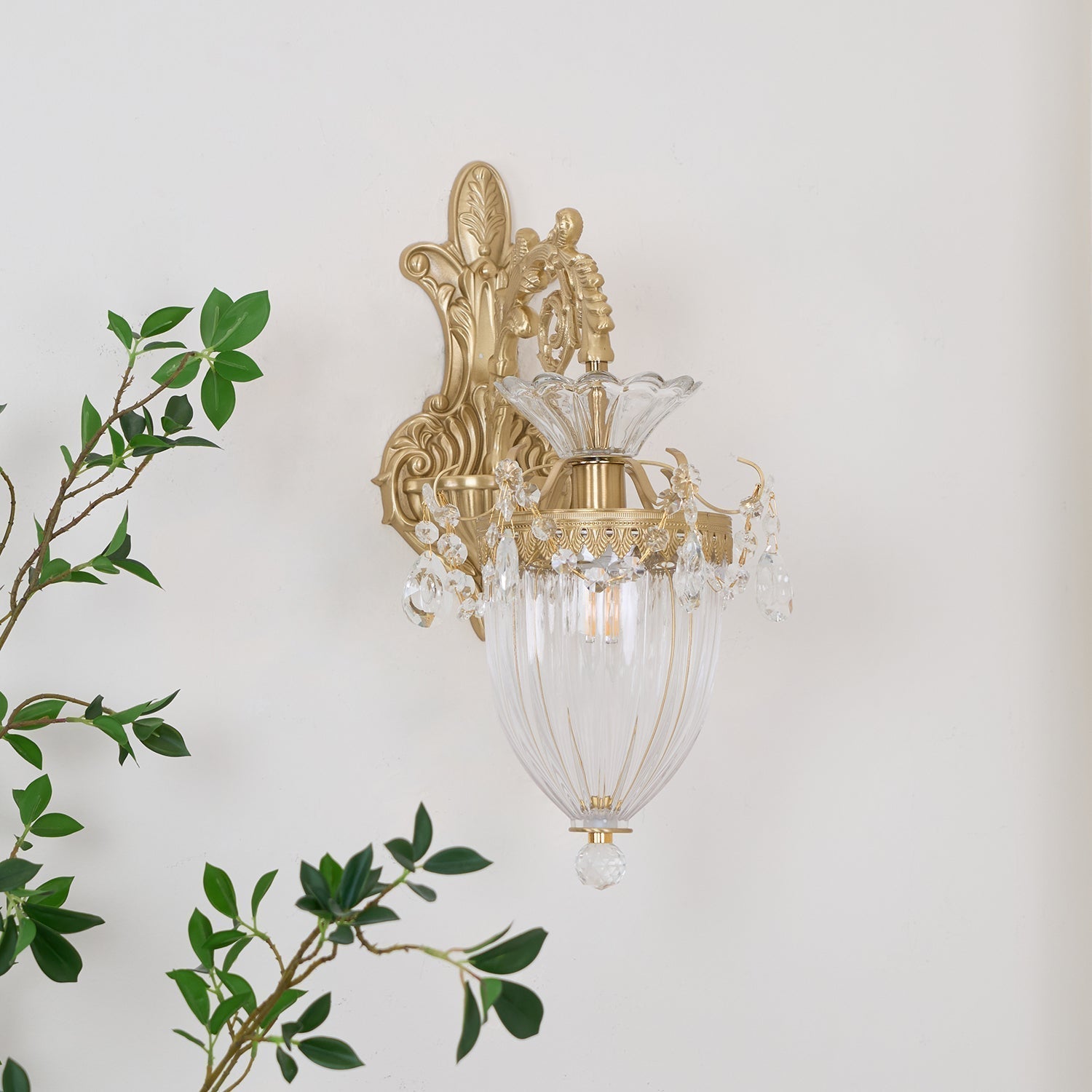Elosia Gold Double Wall Lamp - Letslighting