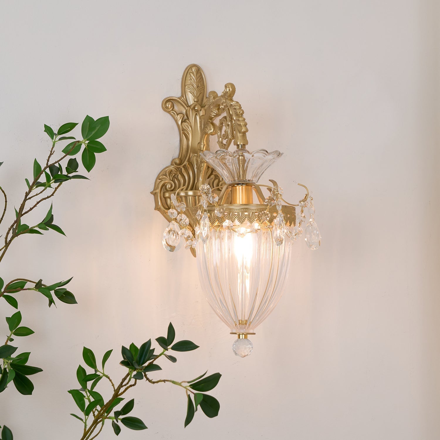 Elosia Gold Double Wall Lamp - Letslighting