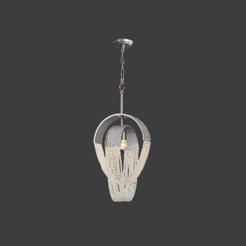 Lustra Chandelier Mesh Crystal Gold Waterfall Sparkle - Letslighting