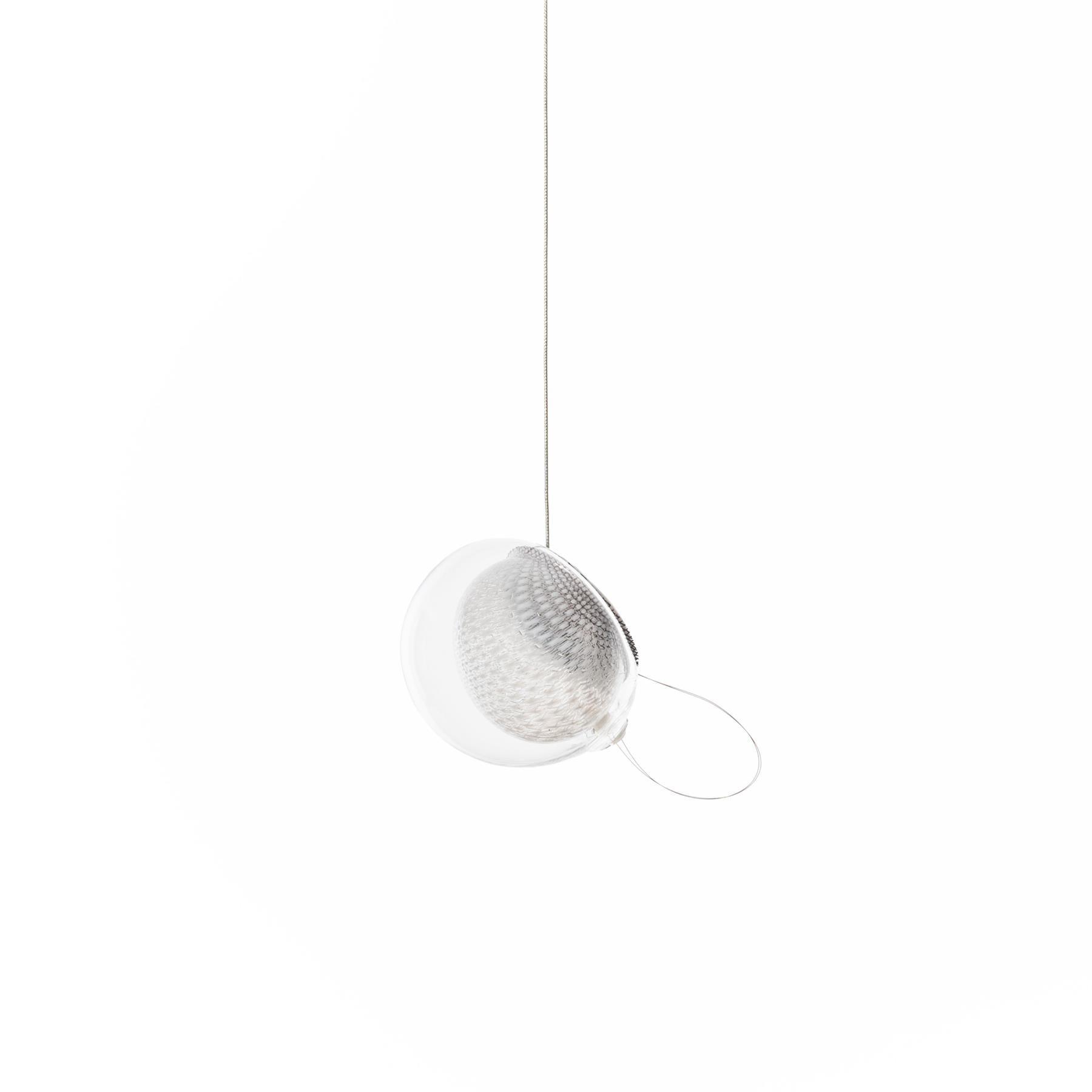 Chandelier Mesh Glass Orbs Cluster Metal Frame Modern Minimalist - Letslighting
