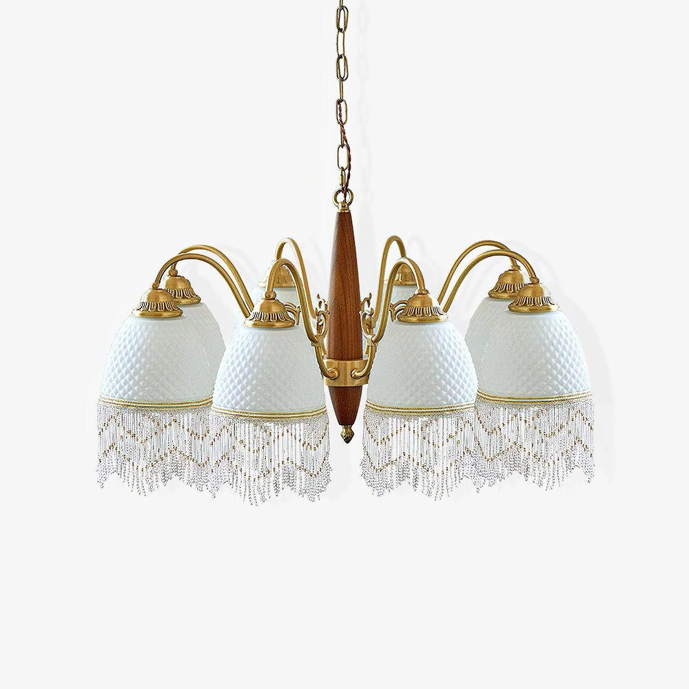 Aurora Chandelier Tassel Glass Vintage - Letslighting