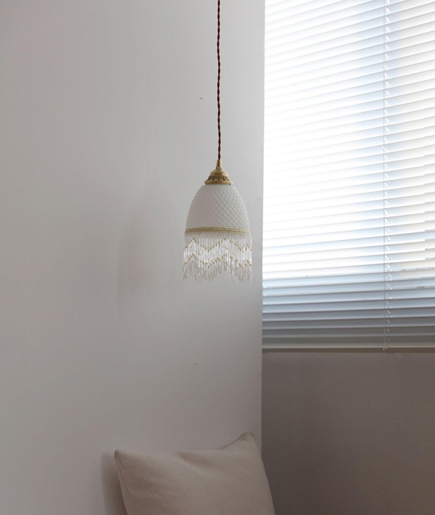 Mesh Tassel Glass Pendant Light - Letslighting