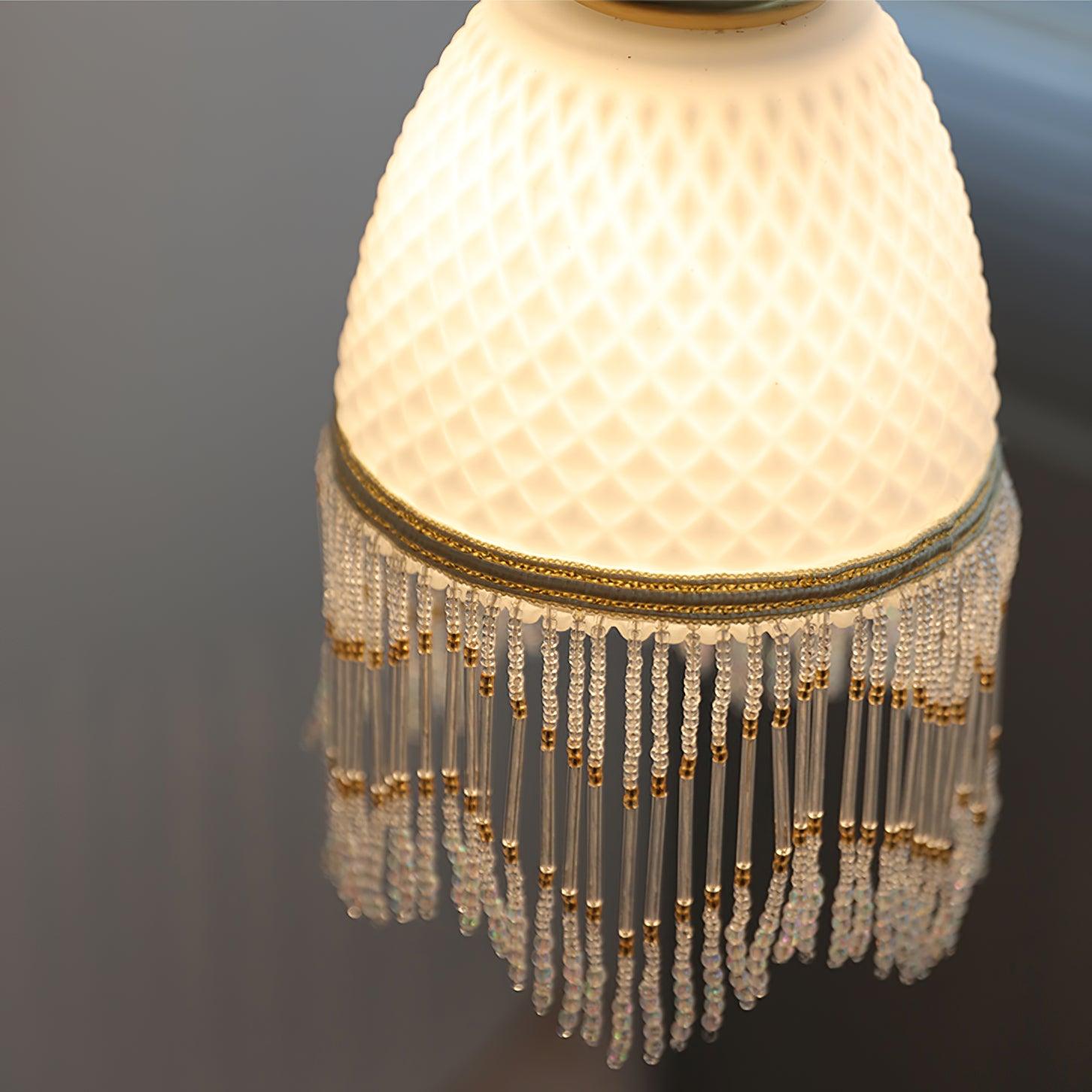 Mesh Tassel Glass Pendant Light - Letslighting
