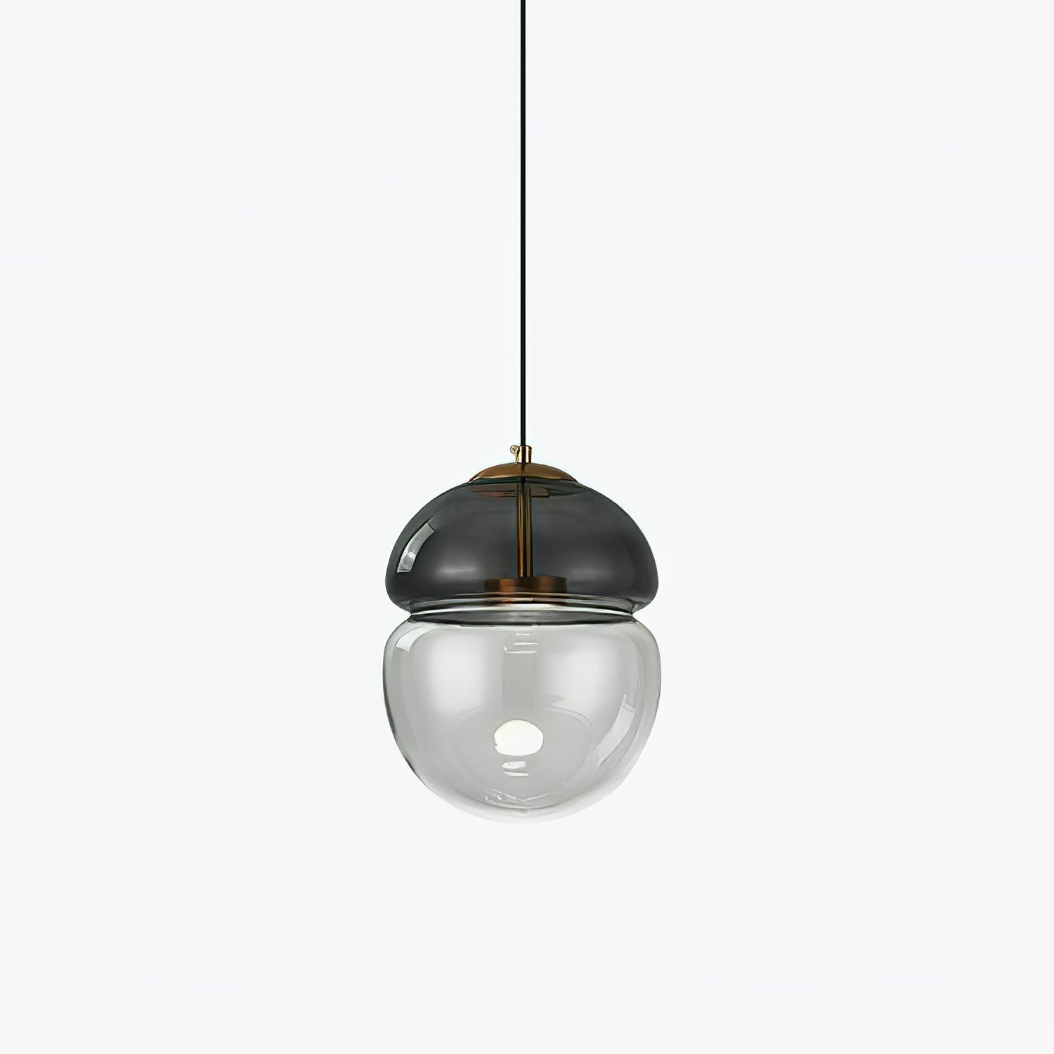 Aged Modern Minimalist Dome Metal Glass Pendant Light - Letslighting