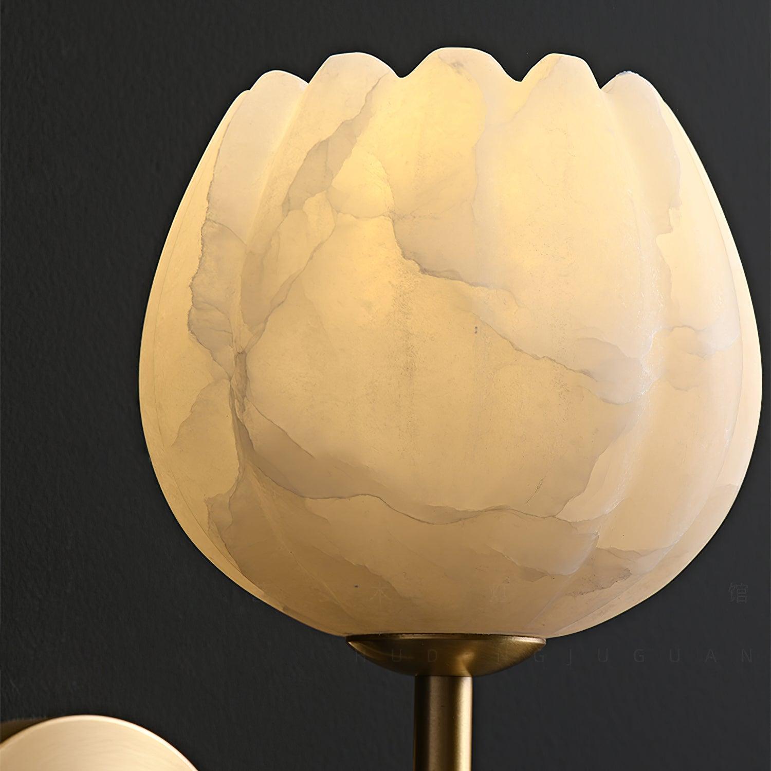 Valentina Alabaster Flowers Wall Lamp