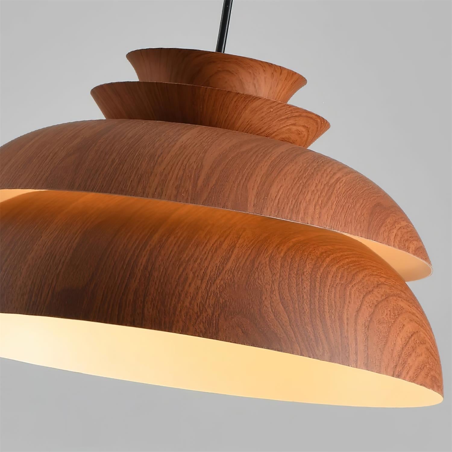 Pendant Lamp Aluminum Layered Dome Modern Minimalist - Letslighting