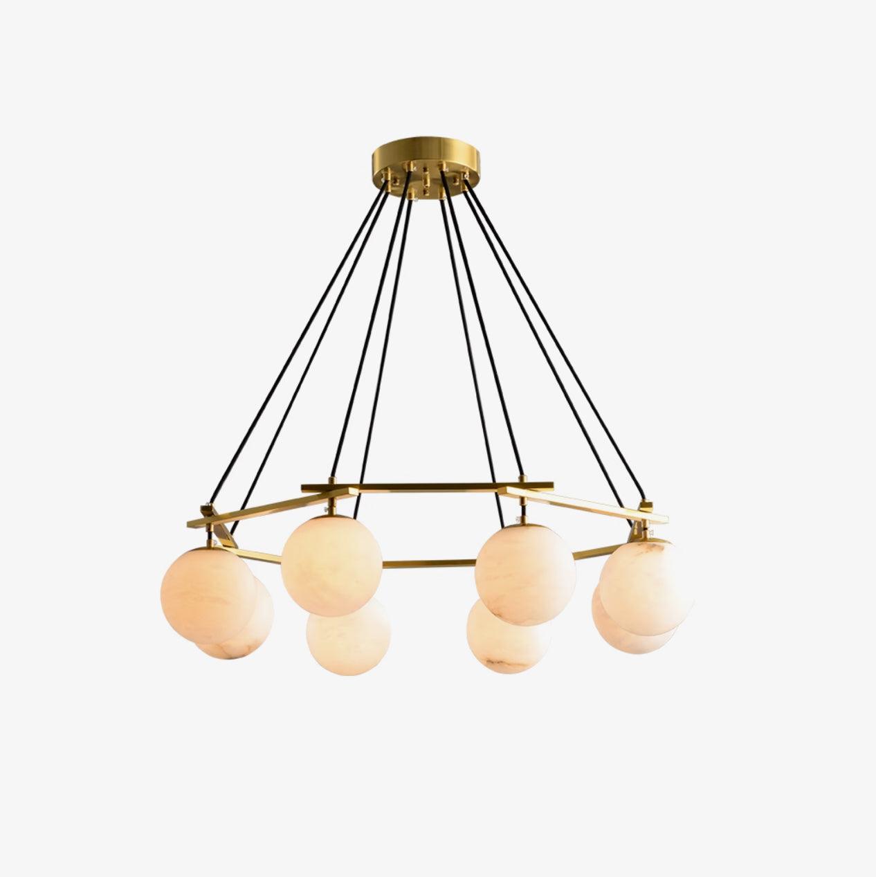 Lunara Alabaster Chandelier - Letslighting