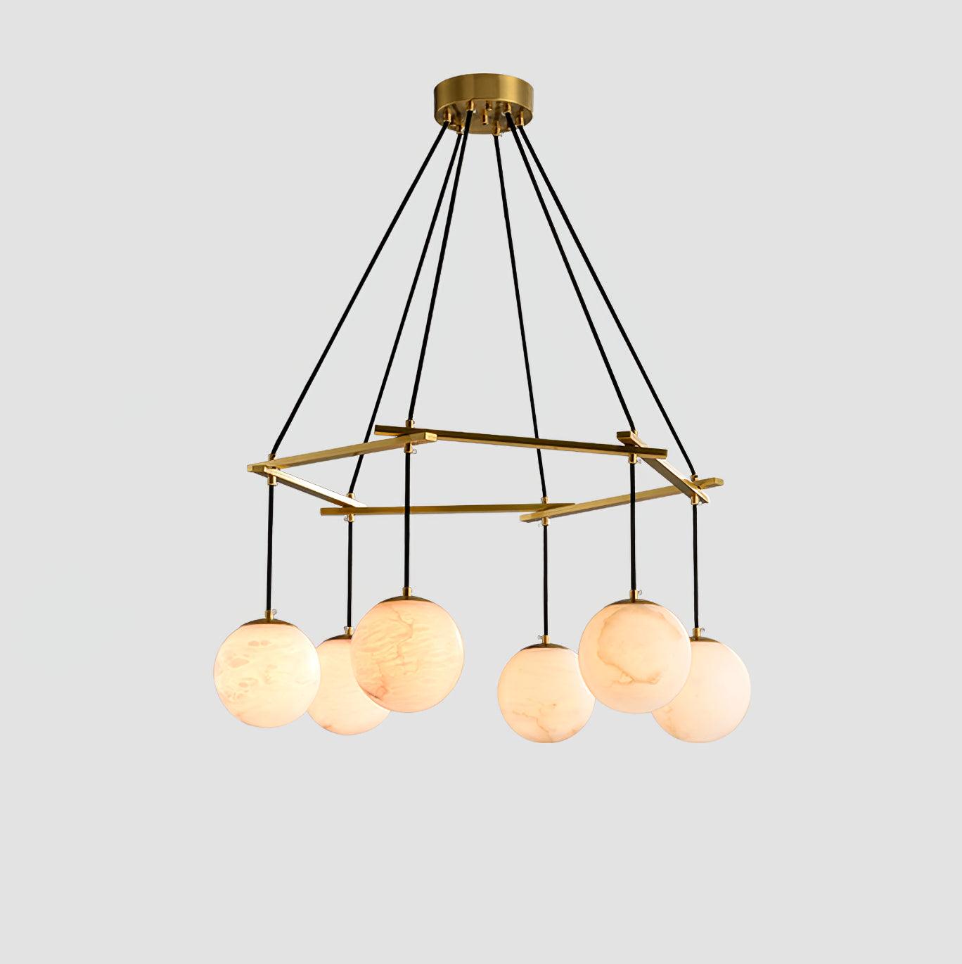 Lunara Alabaster Chandelier - Letslighting