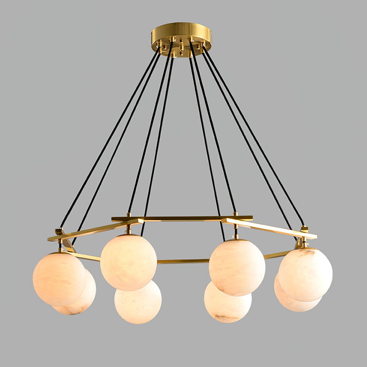 Lunara Alabaster Chandelier - Letslighting