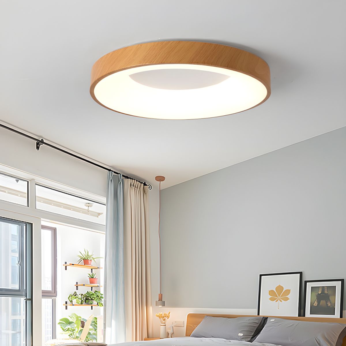 Mila Round Flush Mount Ceiling Lamp - Letslighting