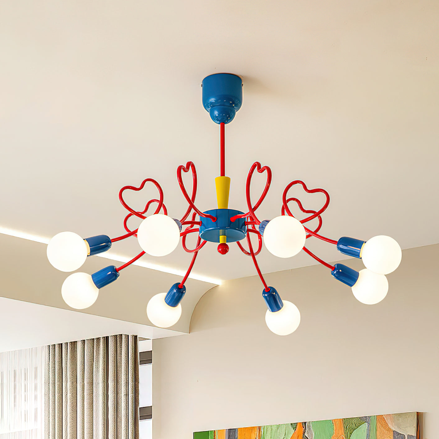 Chandelier Heart-Shaped Playful - Letslighting