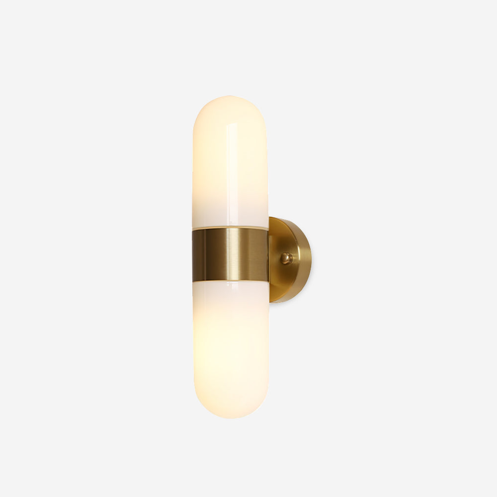 Wall Lamp Metal Glass Modern Minimalist Vertical Sconce for Bedroom - Letslighting